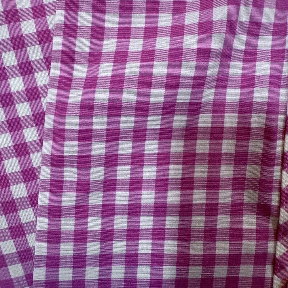 Talbots Shirt Womens 10 Pink White Gingham Sleeveless Button Up Non Iron Summer - Picture 3 of 9